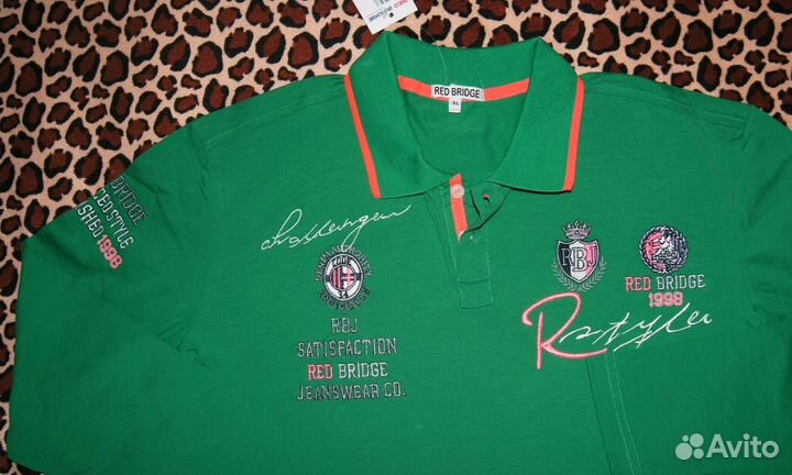 Новый мужской лонгслив - поло Red Bridge XL/52