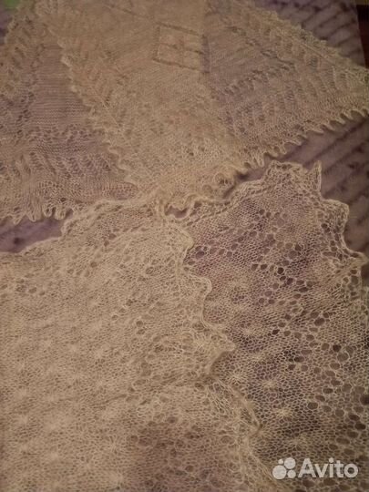 Ажурный шарф паутинка