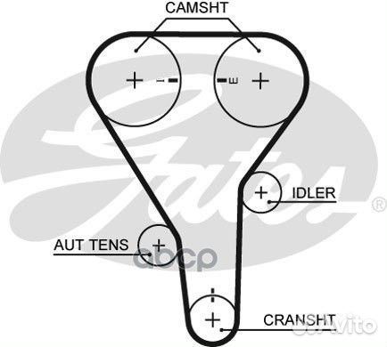 Ремень грм 133 зуб.,25.4mm 5356XS Gates