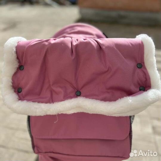 Санки-коляска Ника 7-5К розовая шишка