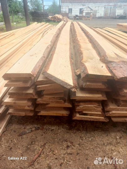 Доска необрезная сосна, лиственница