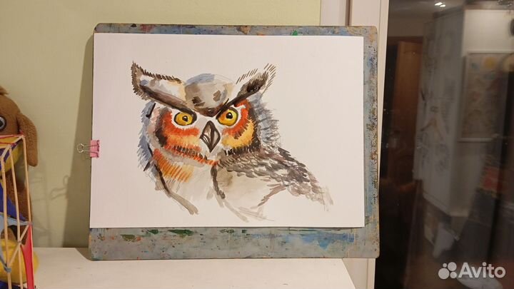 Картина акварель а3 