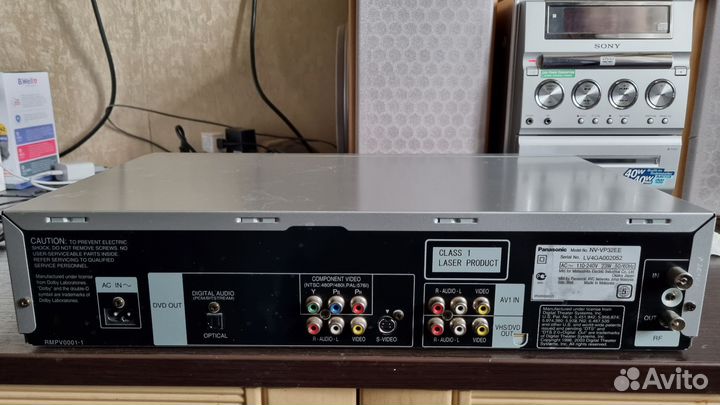 Видеомагнитофон panasonic NV-VP32EE vhs+dvd