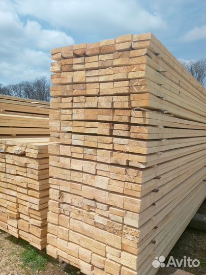 Доска обрезная 50x150x6000 мм, сорт 1