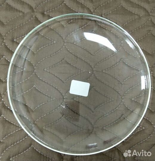 Тарелка стеклянная плоская для декупажа или