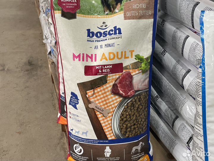 Корм/собак 15 кг bosch sensitive с ягнёнком