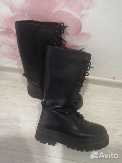 Женские сапоги из натуральной кожи