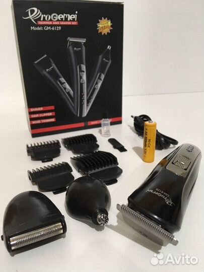 3iN1 Электробритва/Триммер/Машинка GM-6129 Geemy