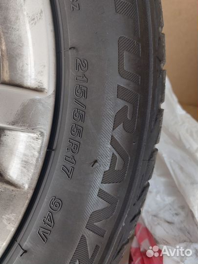 Диски с резиной на skoda r 17