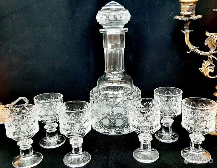 Сервиз рюмки и графин СССР дхз 