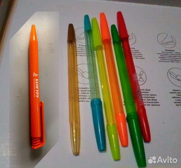 Прибор письменный СССР, шариковые и перьевые ручки