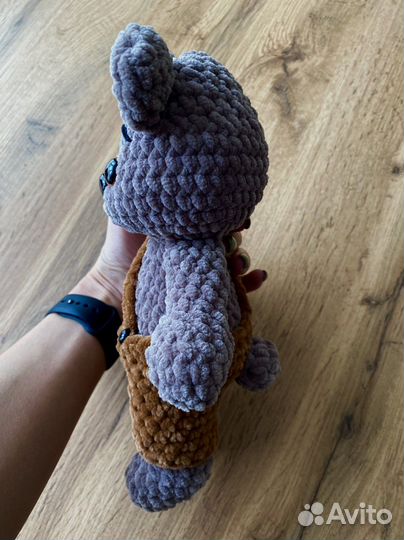 Медвежонок вязаный ручная работа в наличии
