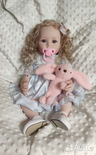 Кукла реборн силиконовая девочка, 55см