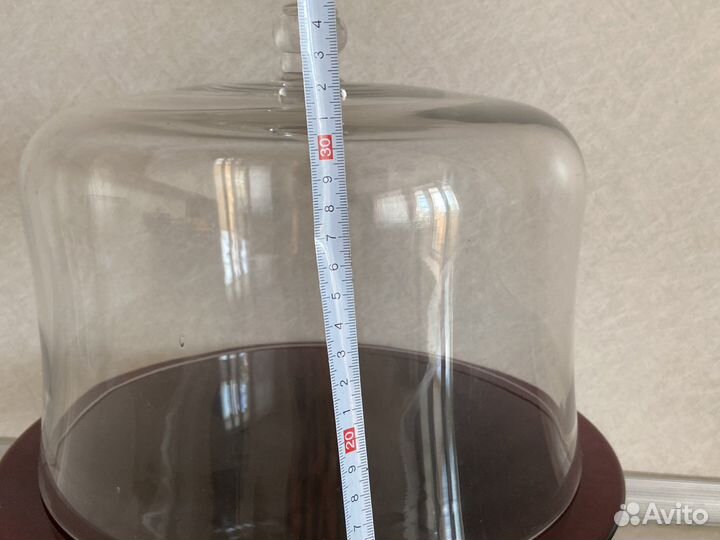 Тортница на ножке с крышкой