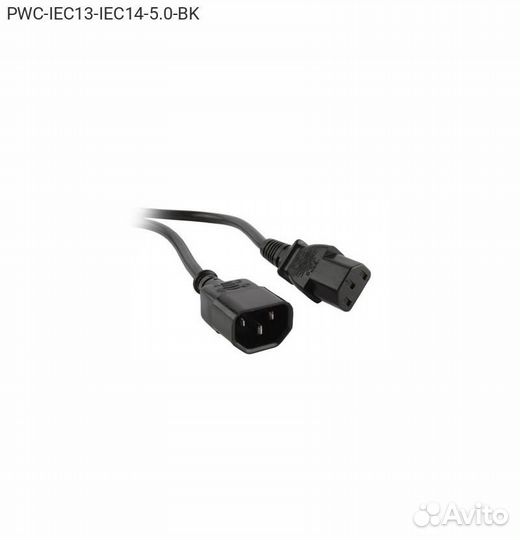 Кабель питания Hyperline IEC-320 C13 - IEC 320 C1