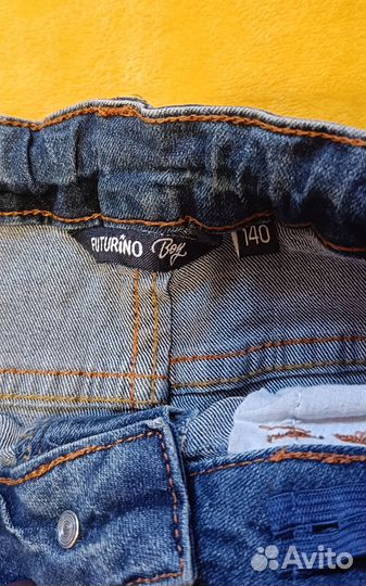 Штаны джинсы 140 мальчик
