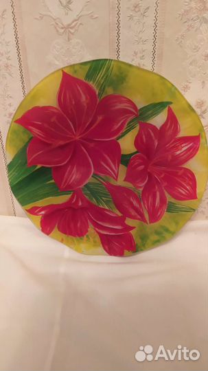 Блюдо стеклянное