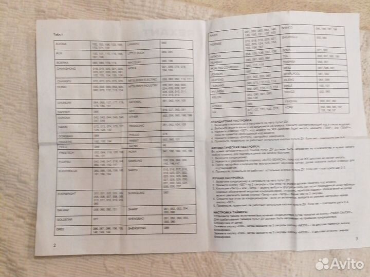 Пульт для кондиционера