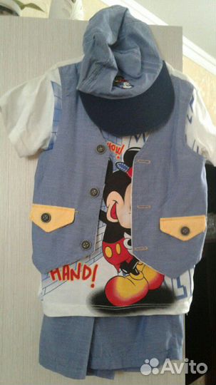 Детский костюм тройка с кепкой