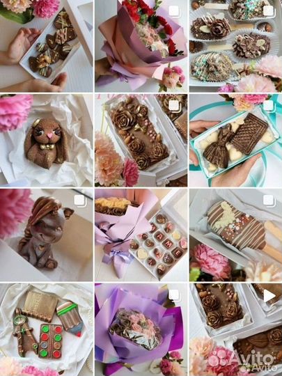 Шоколадные подарки, домашний зефир