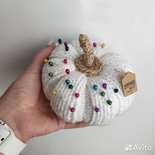 Тыква декоративная игольница