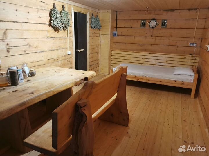 Баня на дровах с кирпичной печью