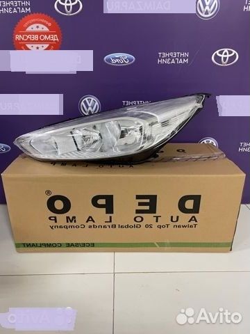 Фара Ford Focus 3 (2015) рестайлинг хром левая