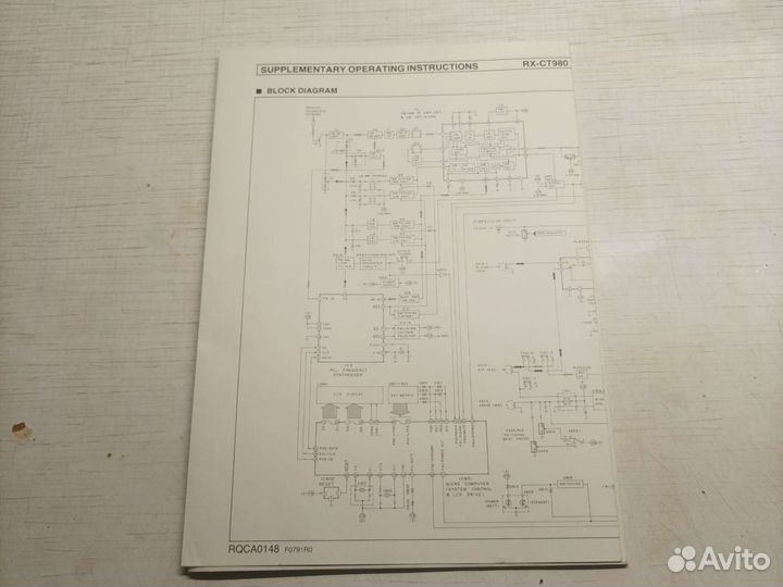 Кассетный магнитофон Panasonic RX-980. Инструкция