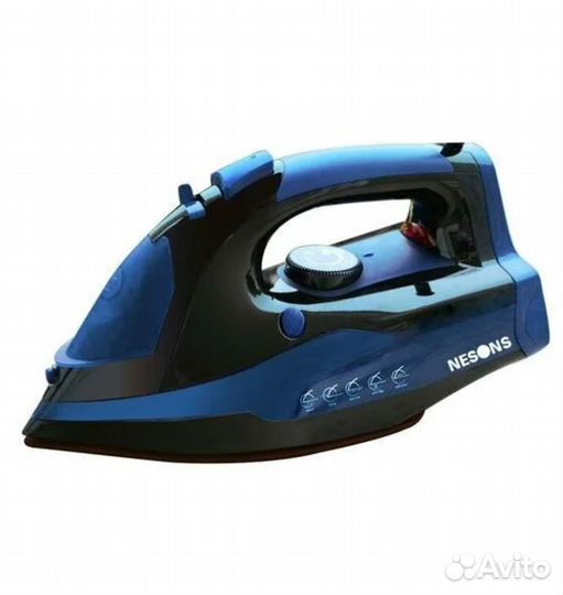 Утюг nesons NS-SI-30224, синий/черный