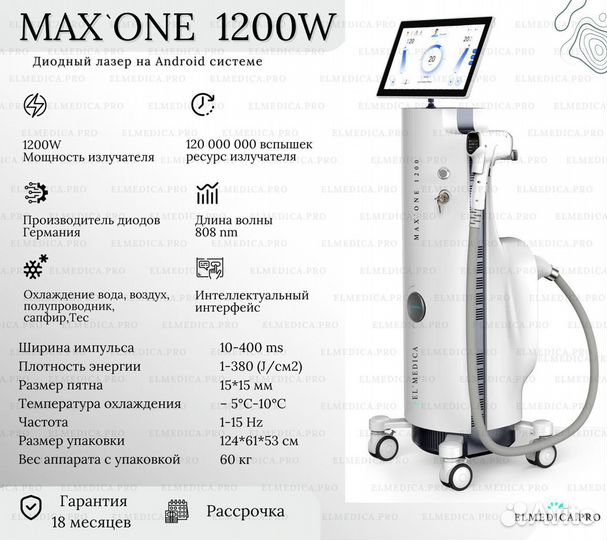 Диодный лазер MaxOne 1200w + обучение