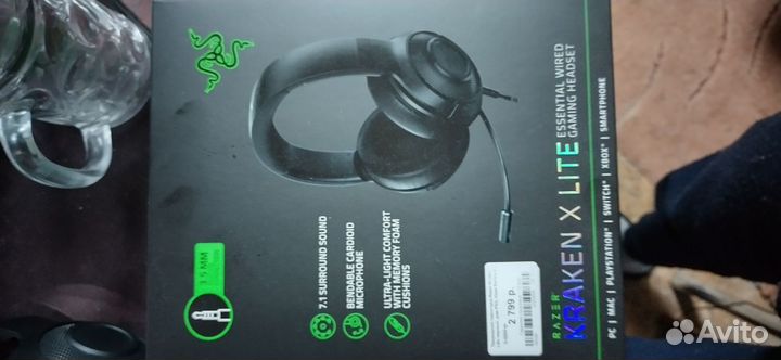 Наушники razer kraken x lite