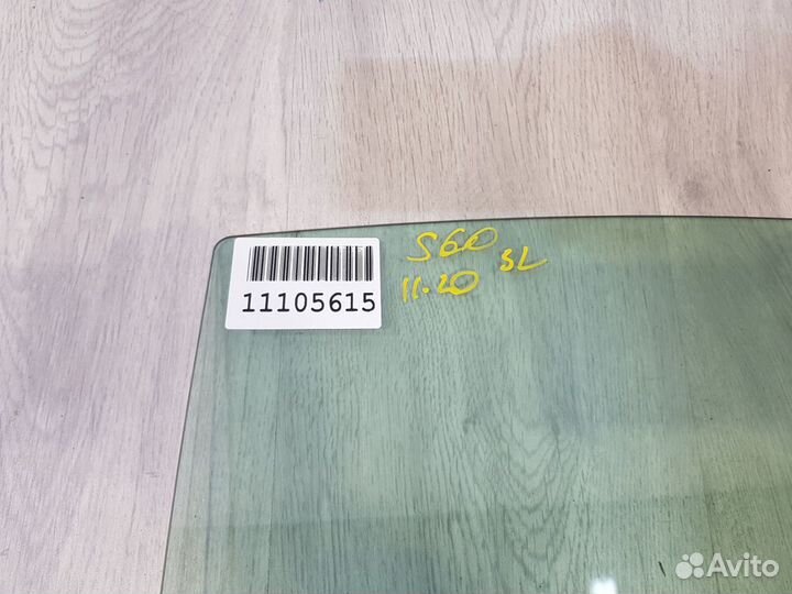 Стекло двери задней левой Volvo S60 2010-2018