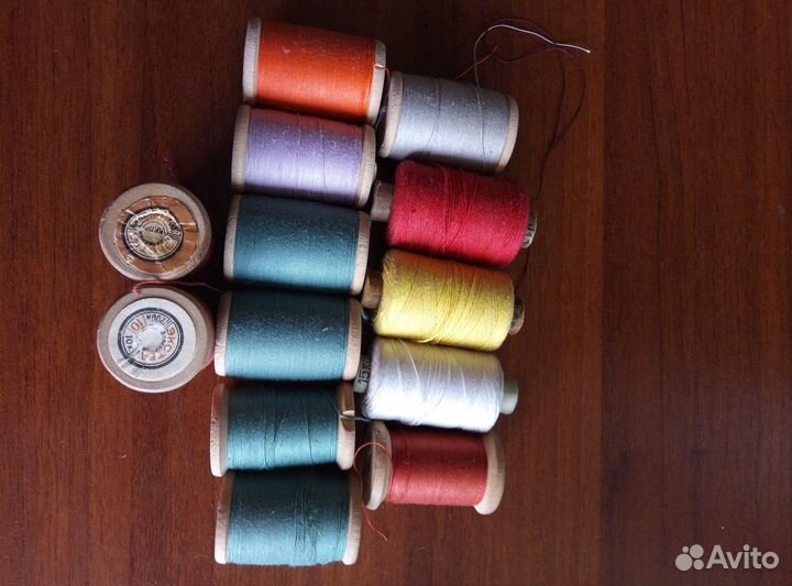 Нитки хб в катушках и бобинах времен СССР