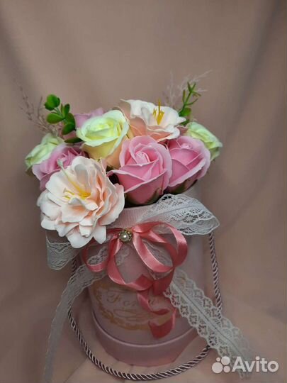 Оригинальный подарок для женщины букет из мыльных