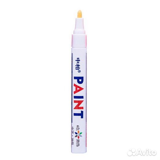 Маркер водонепроницаемый paint 3мм, цвет белый