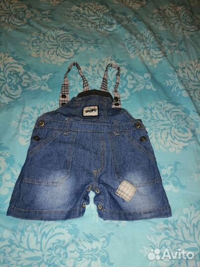 Шорты на лямках для мальчика
