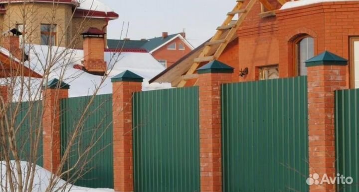 Забор металлический быстро под ключ