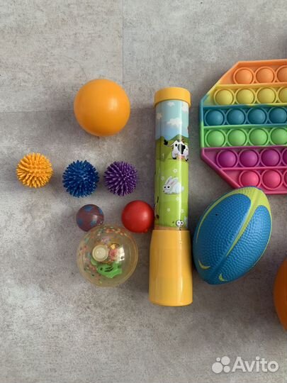 Мячи детские игрушки калейдоскоп поп ит
