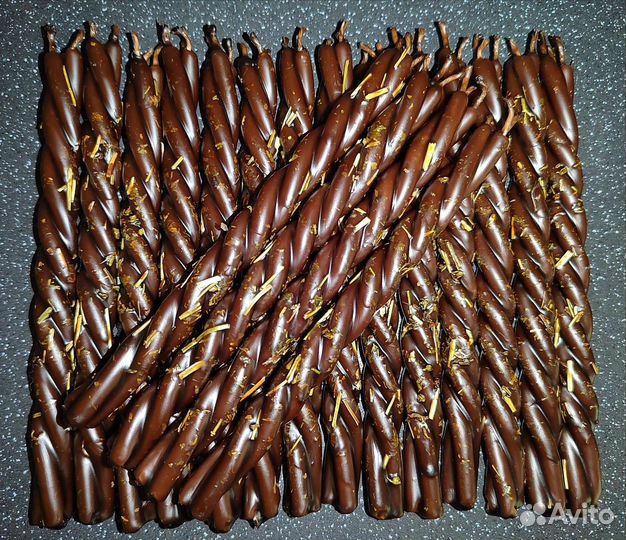 Свеча скрутка коричневая, восковые свечи