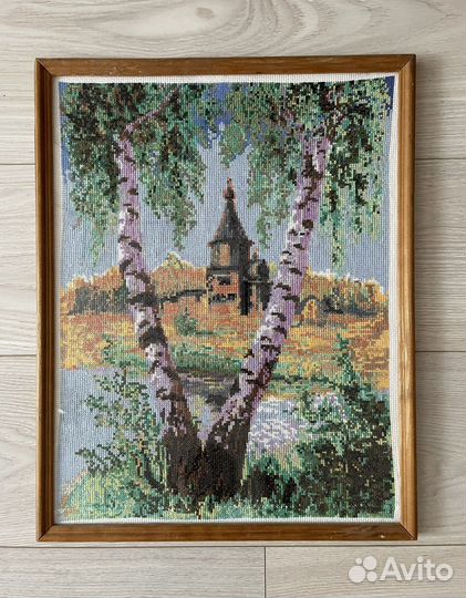 Вышитые картины в раме