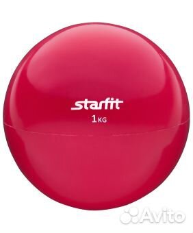 Медбол GB-703, 1 кг, красный Starfit