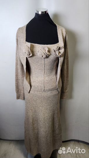 Новый женский трикотажный костюм тройка 42р