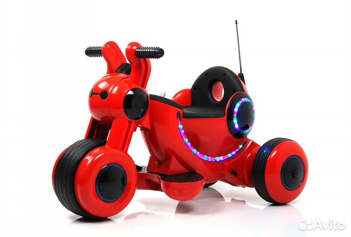 Мотоцикл детский трехколесный электро