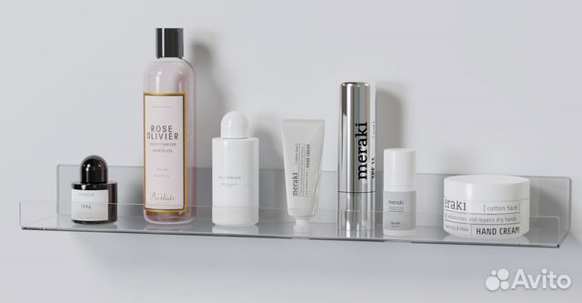 Полка самоклеящаяся из оргстекла