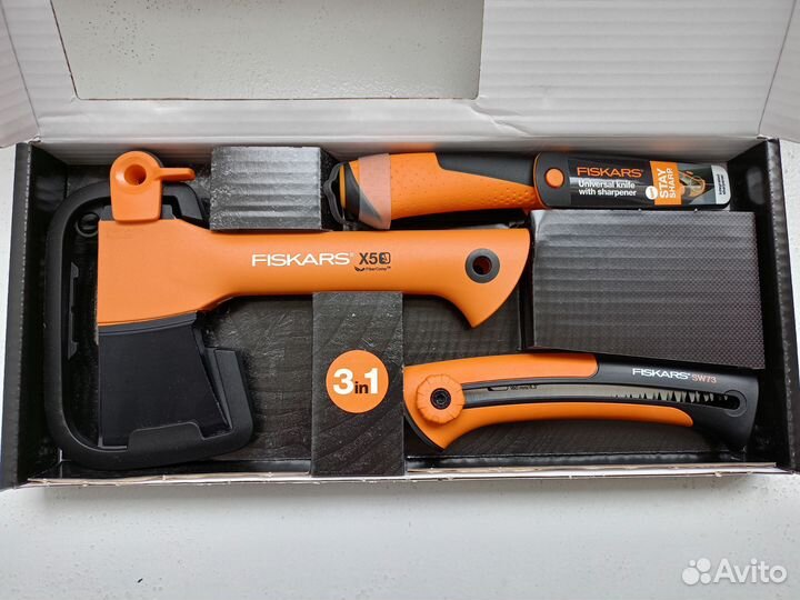 Топор нож и пила Fiskars