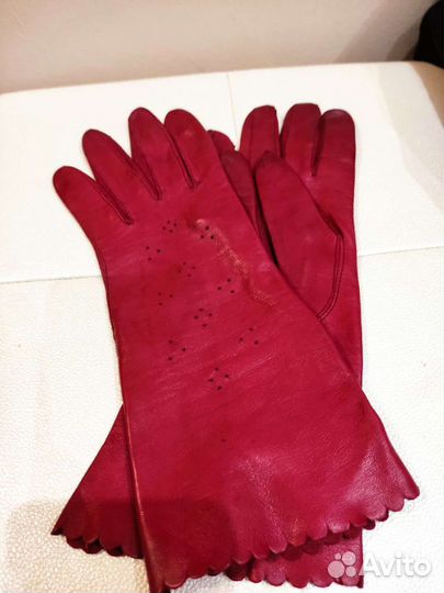 Перчатки кожаные женские
