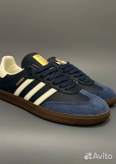 Кроссовки Adidas Originals Samba Og Blue Люкс