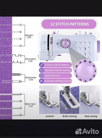 Швейная машина мини