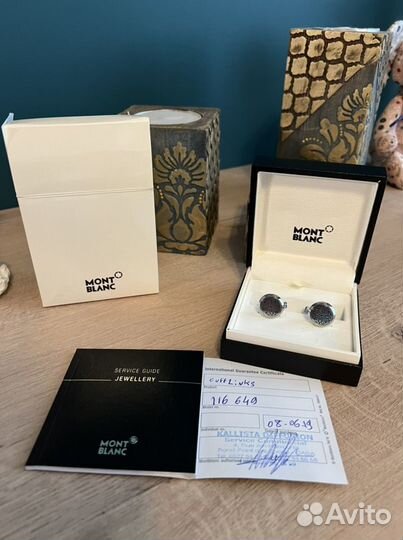 Запонки Montblanc