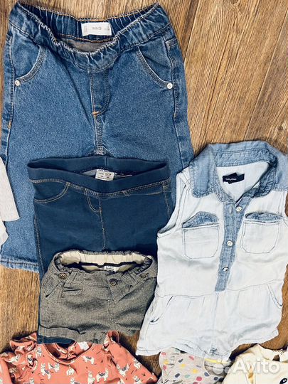 Пакет фирменных вещей на девочку на девочку 80 86